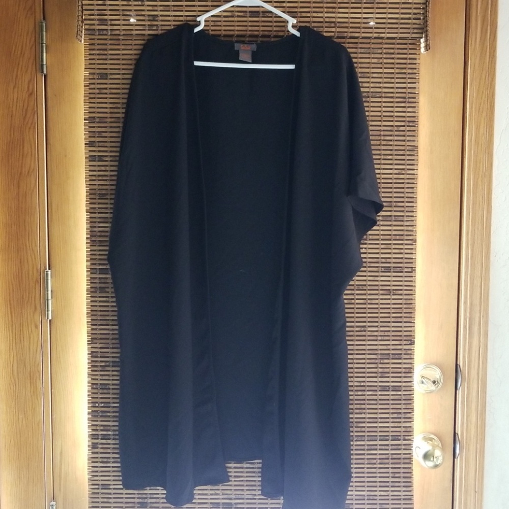 Black long kimono